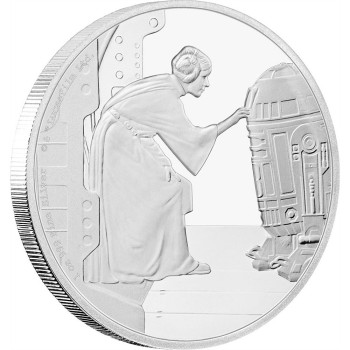 Star Wars Classic 1 Oz Silver Coin Princess Leia